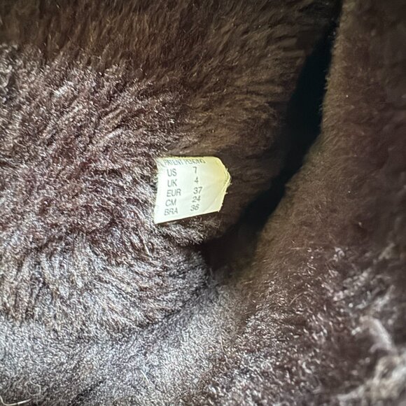 Skechers Shape Ups Women's Winter Boots Size 7 Black Suede Faux Fur - Picture 10 of 11